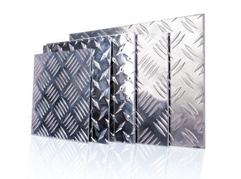 Checkered aluminum sheet