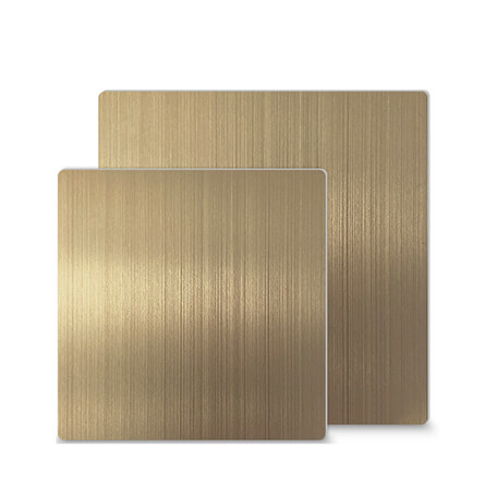 Brushed aluminum plate